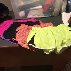 Four pairs of Nike shorts